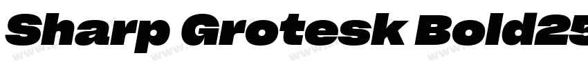 Sharp Grotesk Bold25字体转换